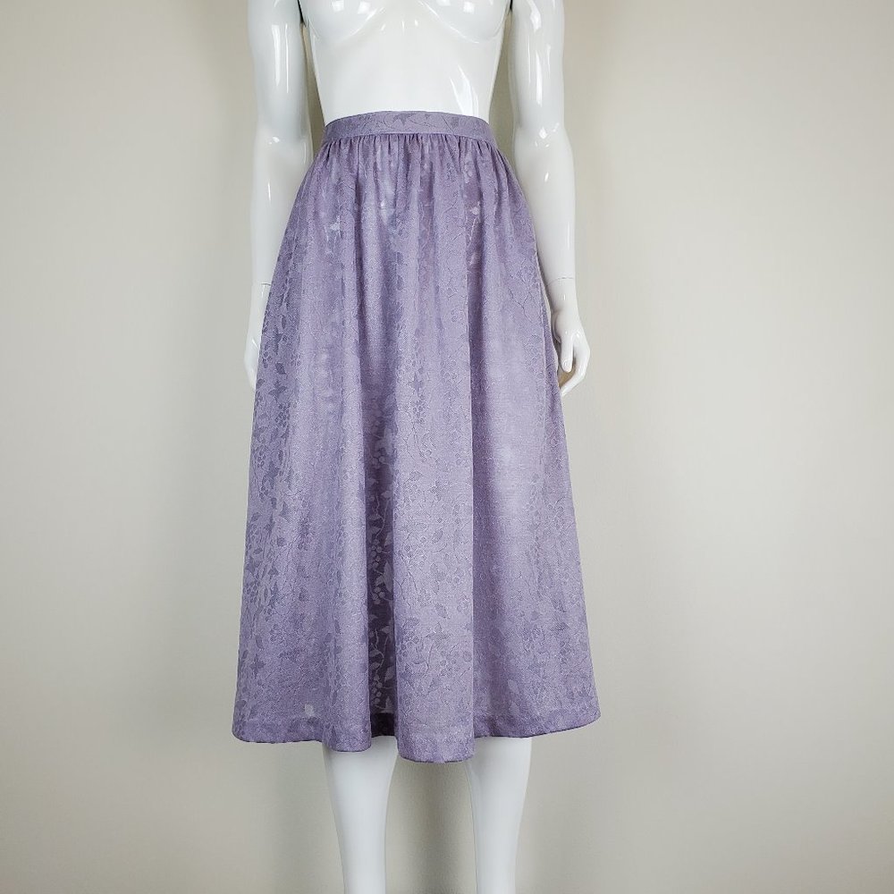 SOLD Vintage 70's Purple Skirt - Picture 2 of 8